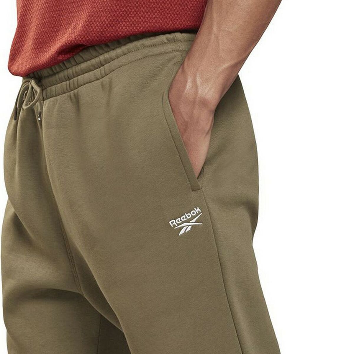 Pantalone Lungo Sportivo Reebok Identity Uomo Oliva