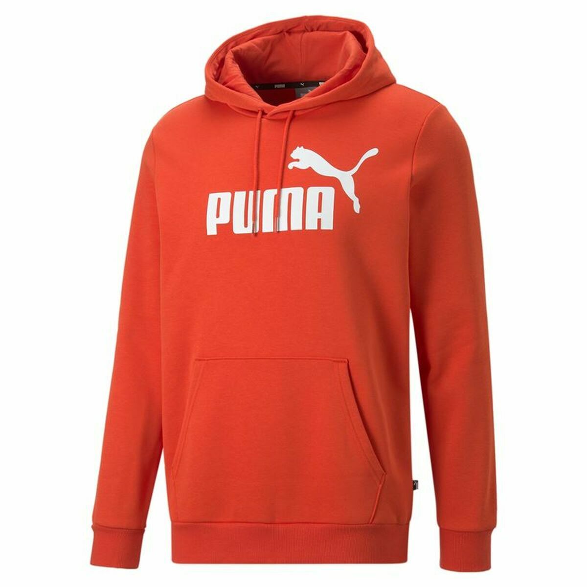 Felpa senza Cappuccio Uomo Puma Essentials Big Logo Rosso