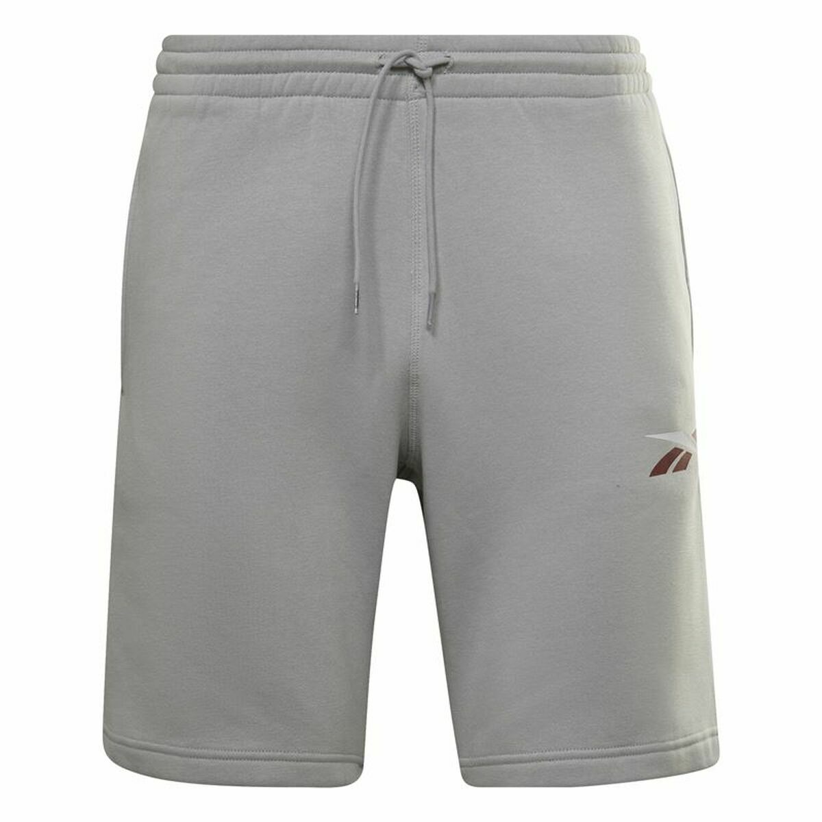 Pantaloni Corti Sportivi da Uomo Reebok Essentials French Terry Grigio