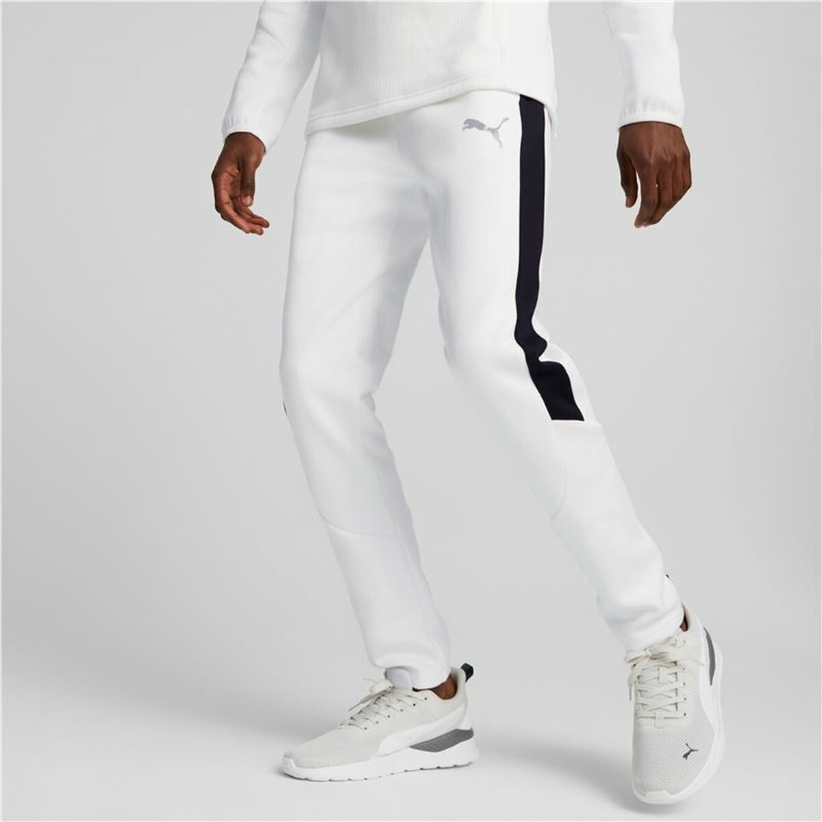 Pantalone Lungo Sportivo Puma Bianco Uomo