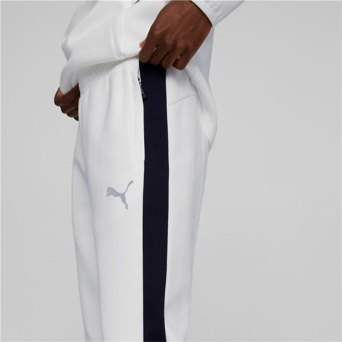 Pantalone Lungo Sportivo Puma Bianco Uomo