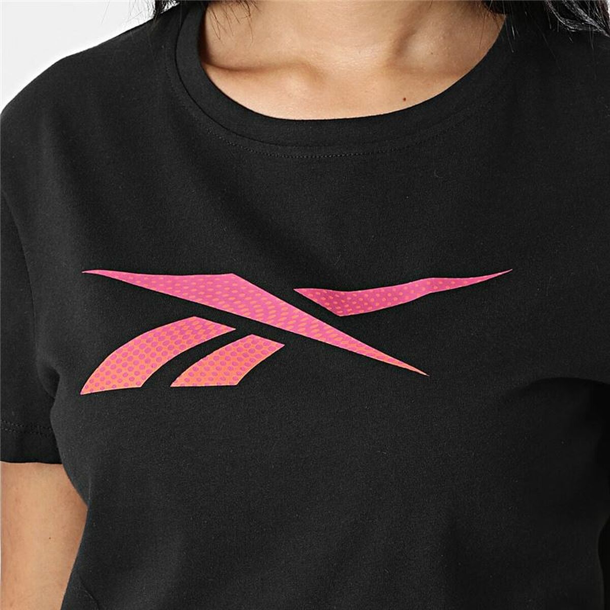 Maglia a Maniche Corte Donna Reebok  Vector Graphic Nero