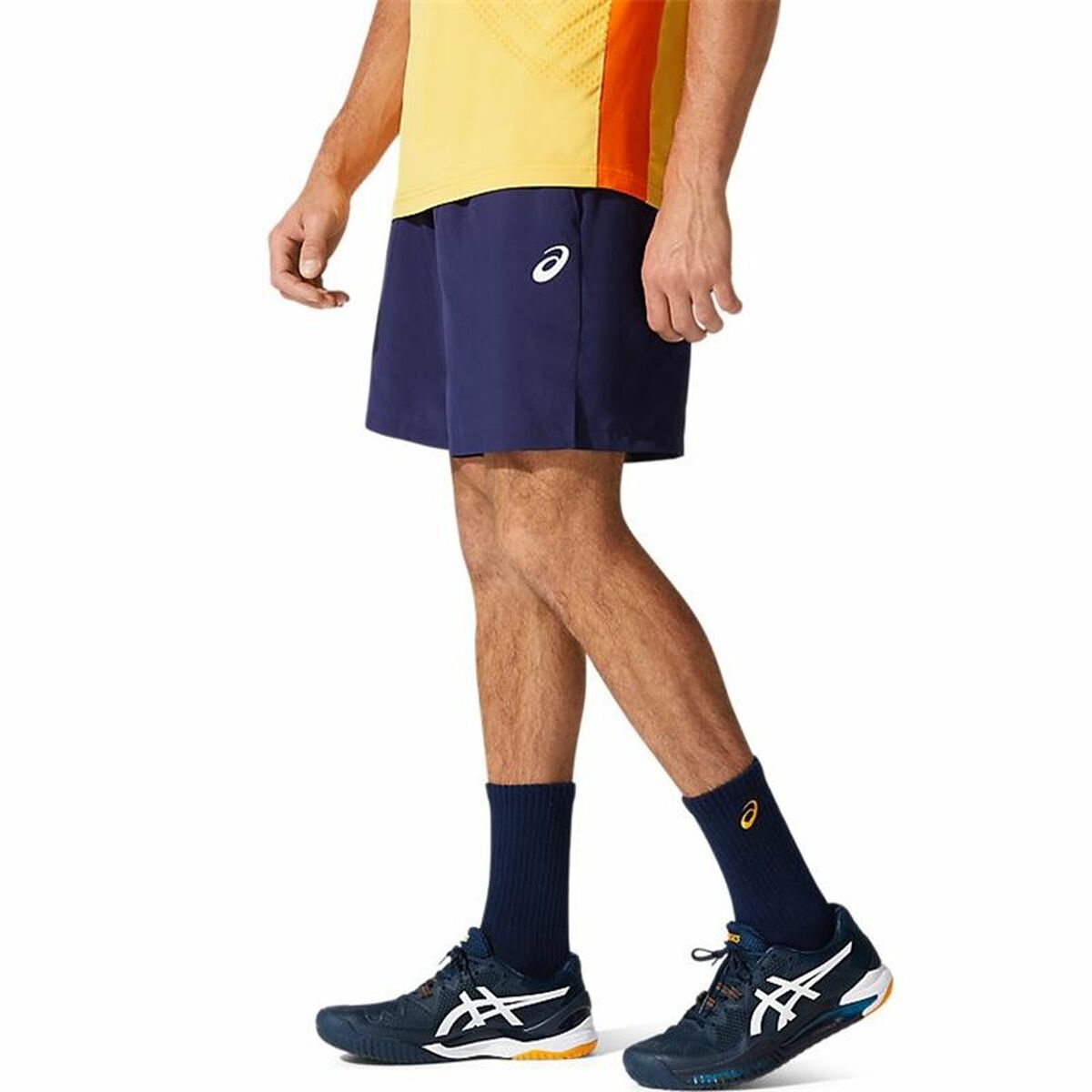 Pantaloni Corti Sportivi da Uomo Asics Court Blu scuro