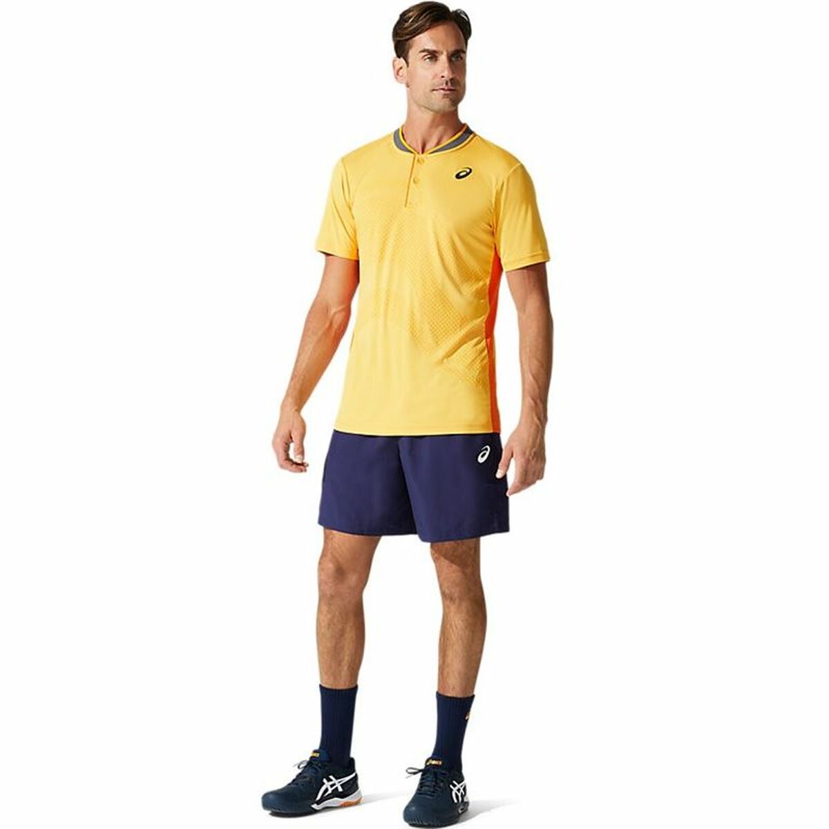 Pantaloni Corti Sportivi da Uomo Asics Court Blu scuro