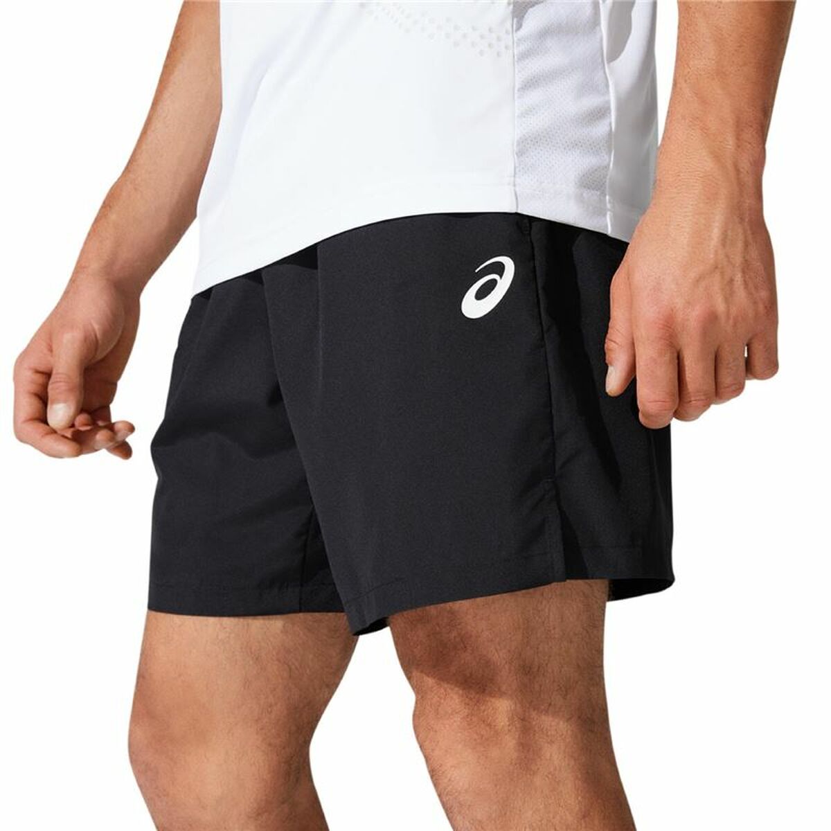 Pantaloni Corti Sportivi da Uomo Asics Court Nero