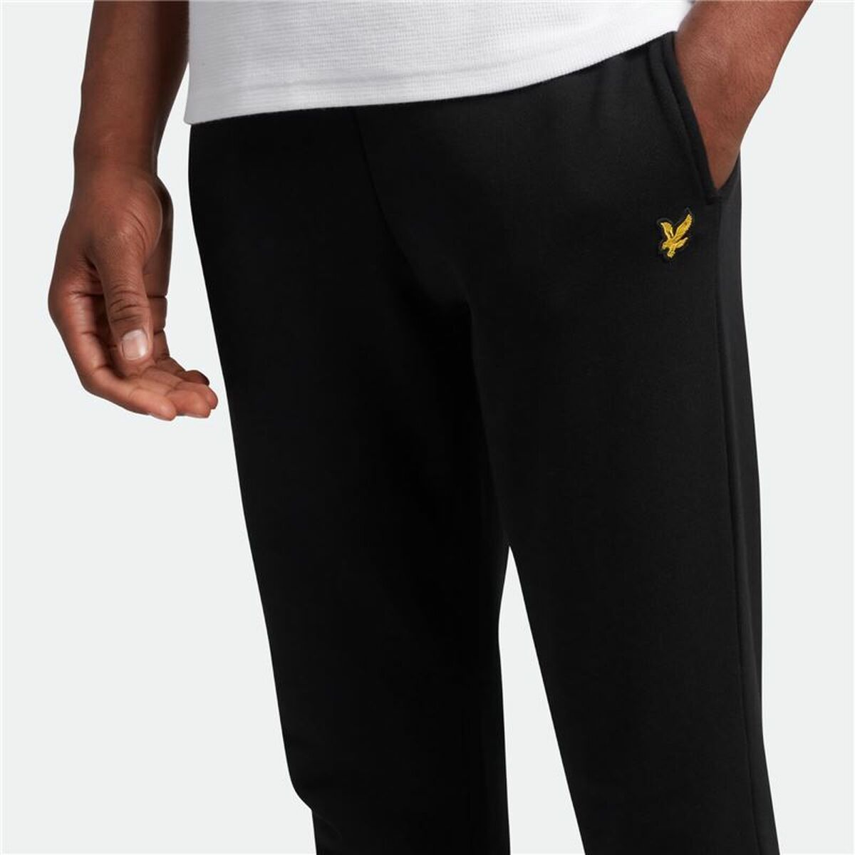 Pantalone Lungo Sportivo Lyle & Scott Skinny Sweat Nero Uomo