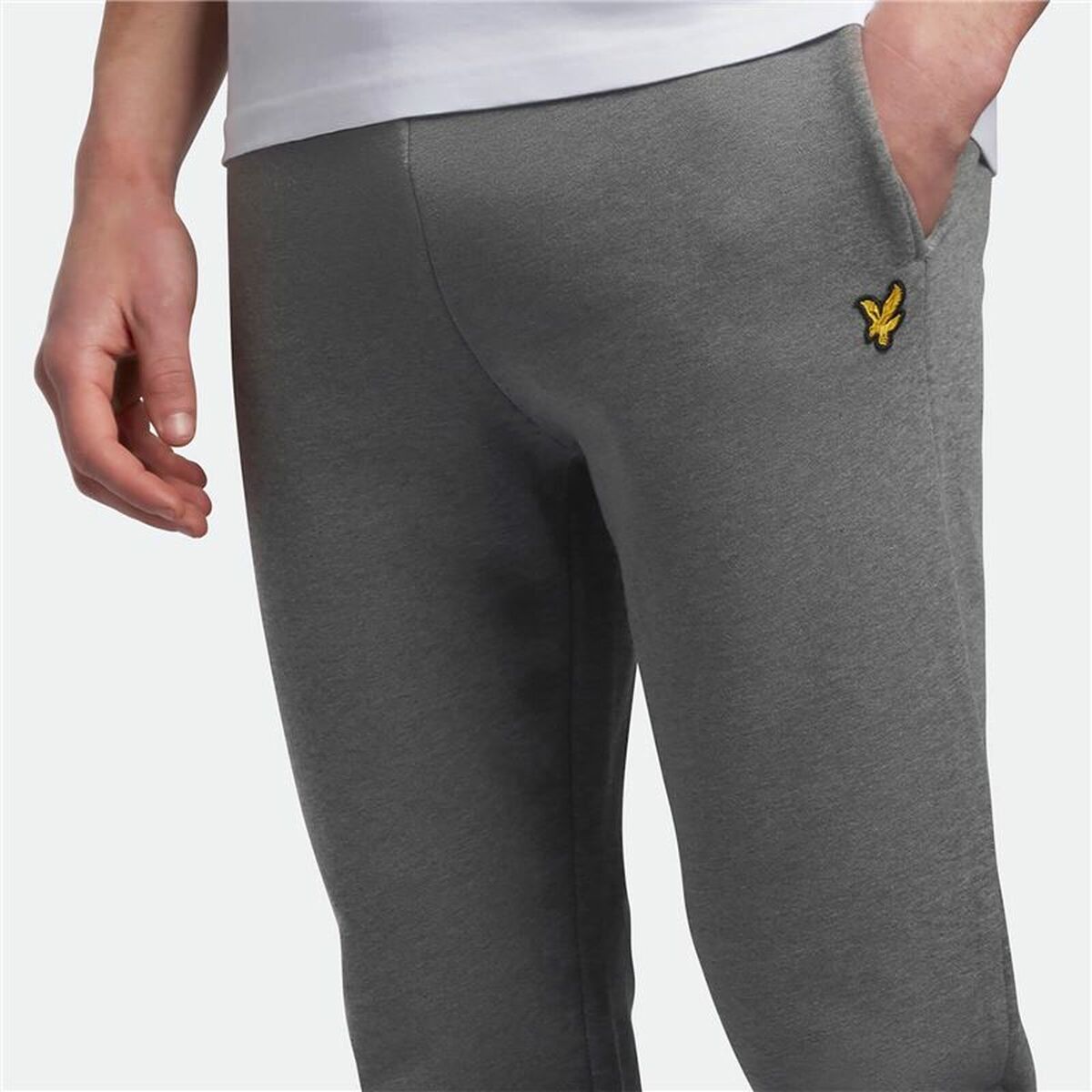 Pantalone Lungo Sportivo Lyle & Scott Skinny Sweat Grigio scuro Uomo