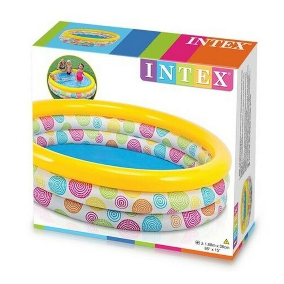 Piscina per bambini Intex Rainbow 100 % PVC