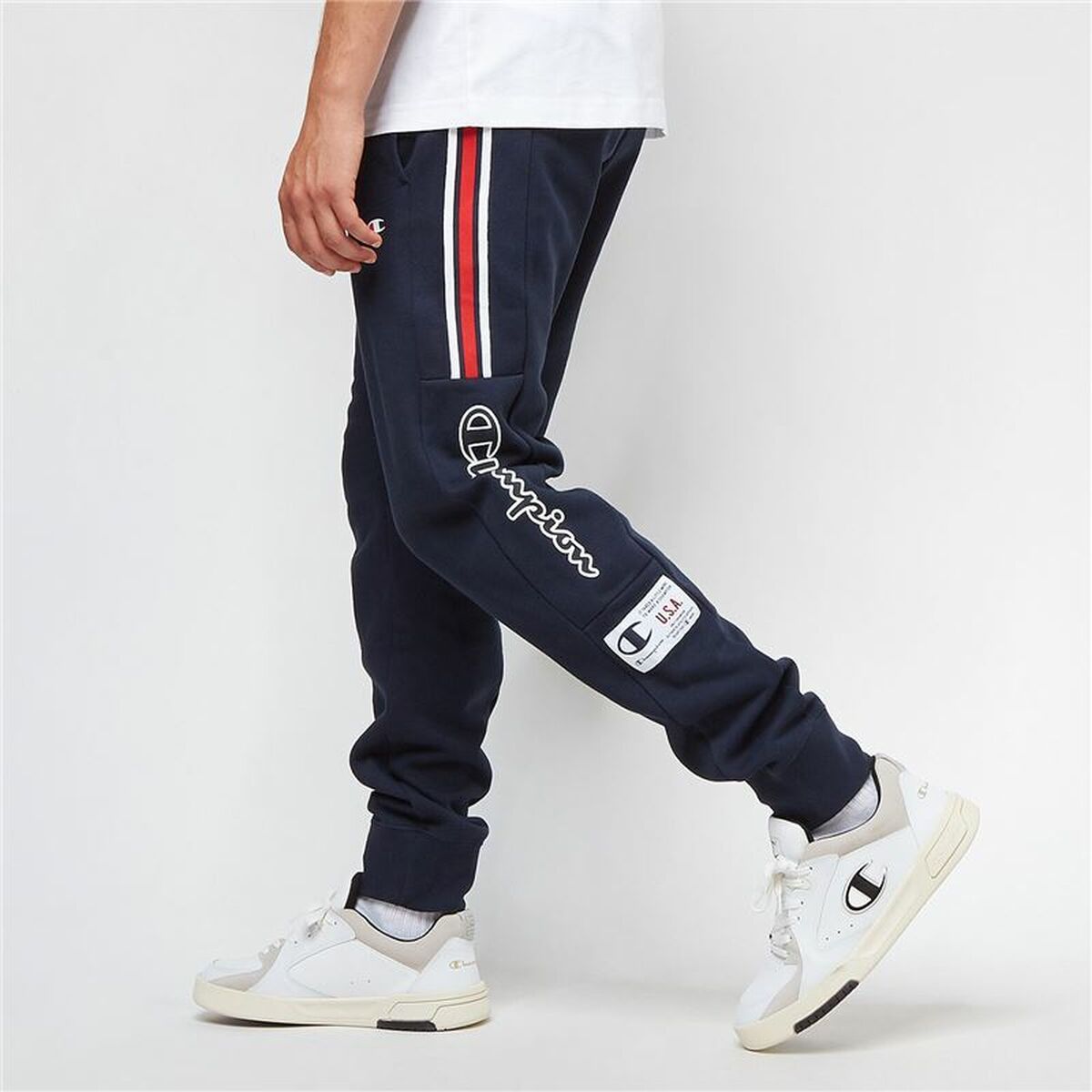 Pantalone Lungo Sportivo Champion Blu Marino Uomo