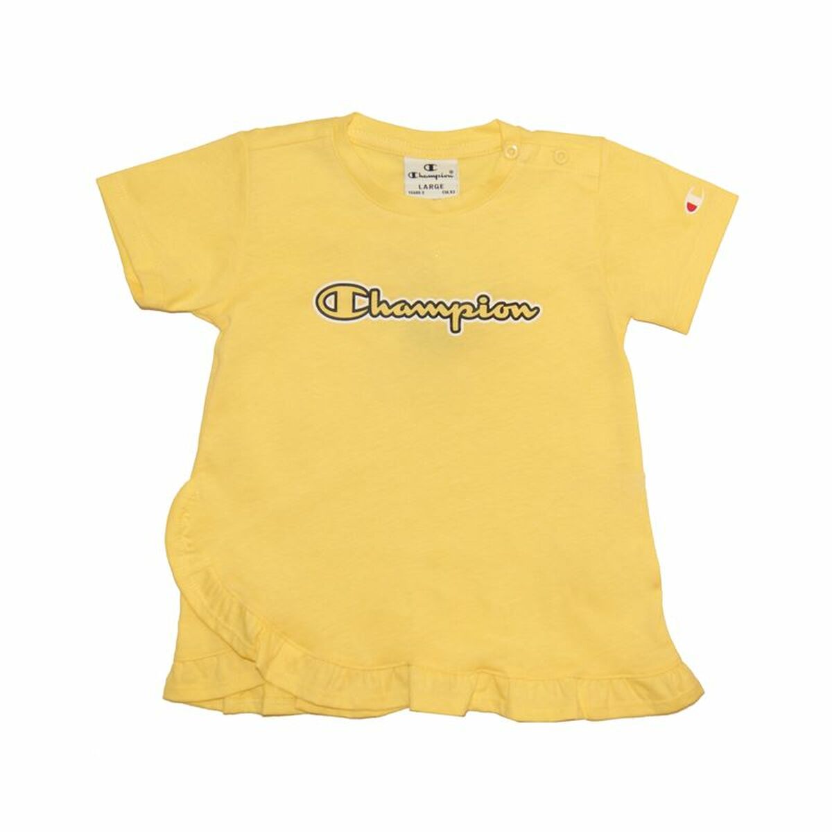 Maglia a Maniche Corte per Bambini Champion Giallo