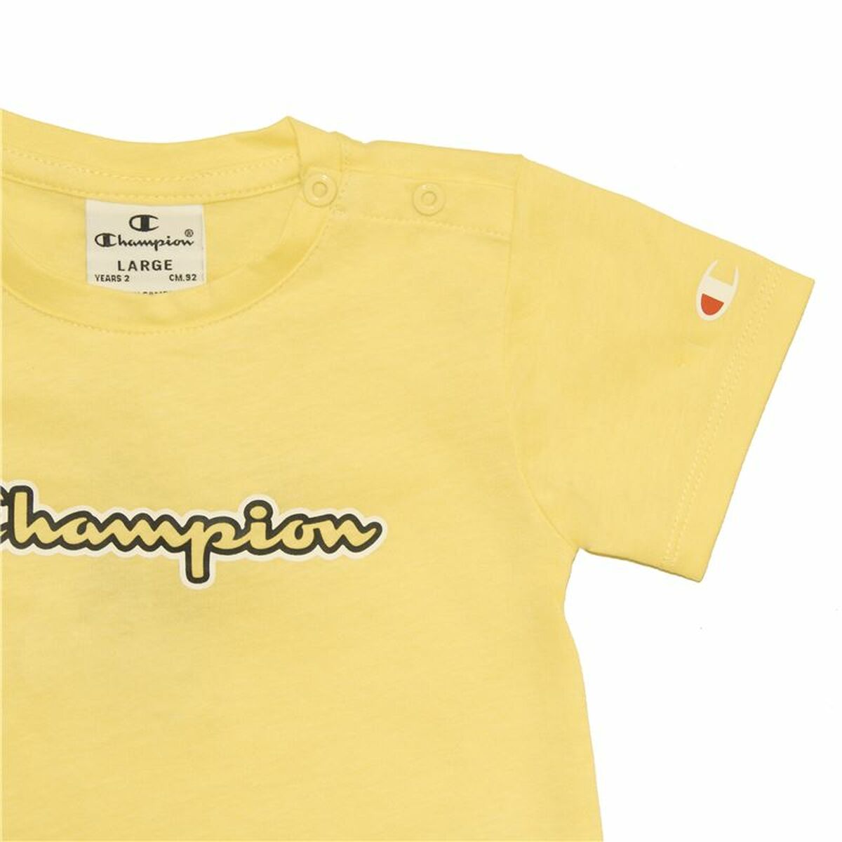 Maglia a Maniche Corte per Bambini Champion Giallo