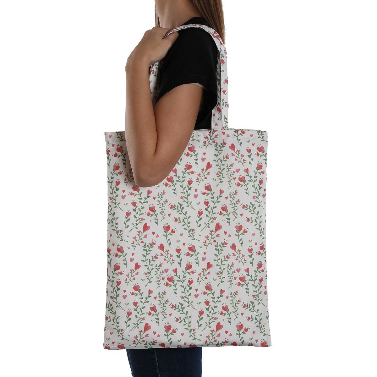 Shopping Bag Versa Lover Cuori Poliestere 36 x 48 x 36 cm