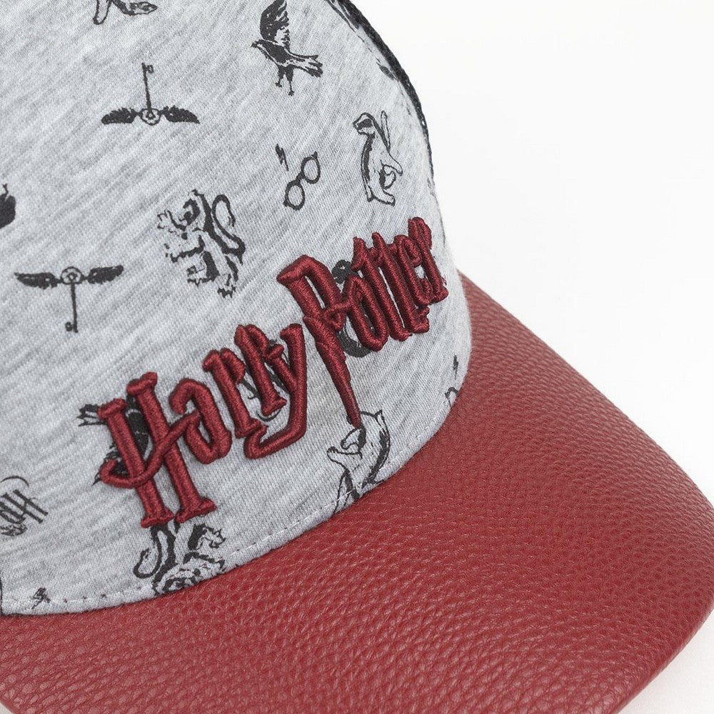 Cappellino per Bambini Harry Potter Rosso Granato Grigio (53 cm)