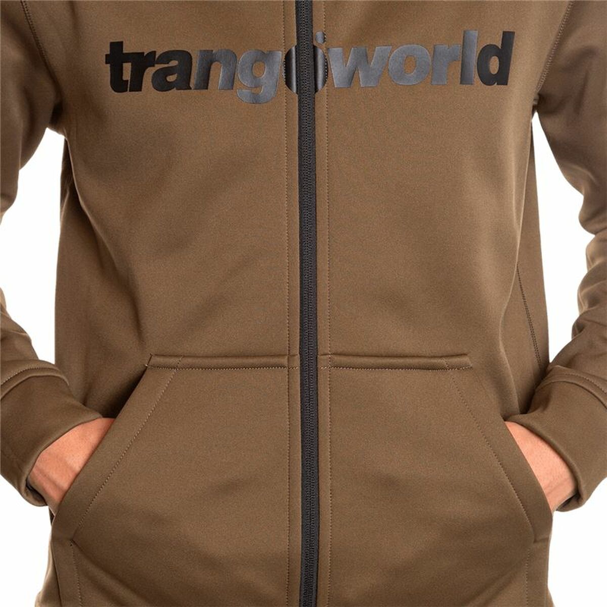 Giacca Sportiva da Uomo Trangoworld Ripon Marrone Con cappuccio