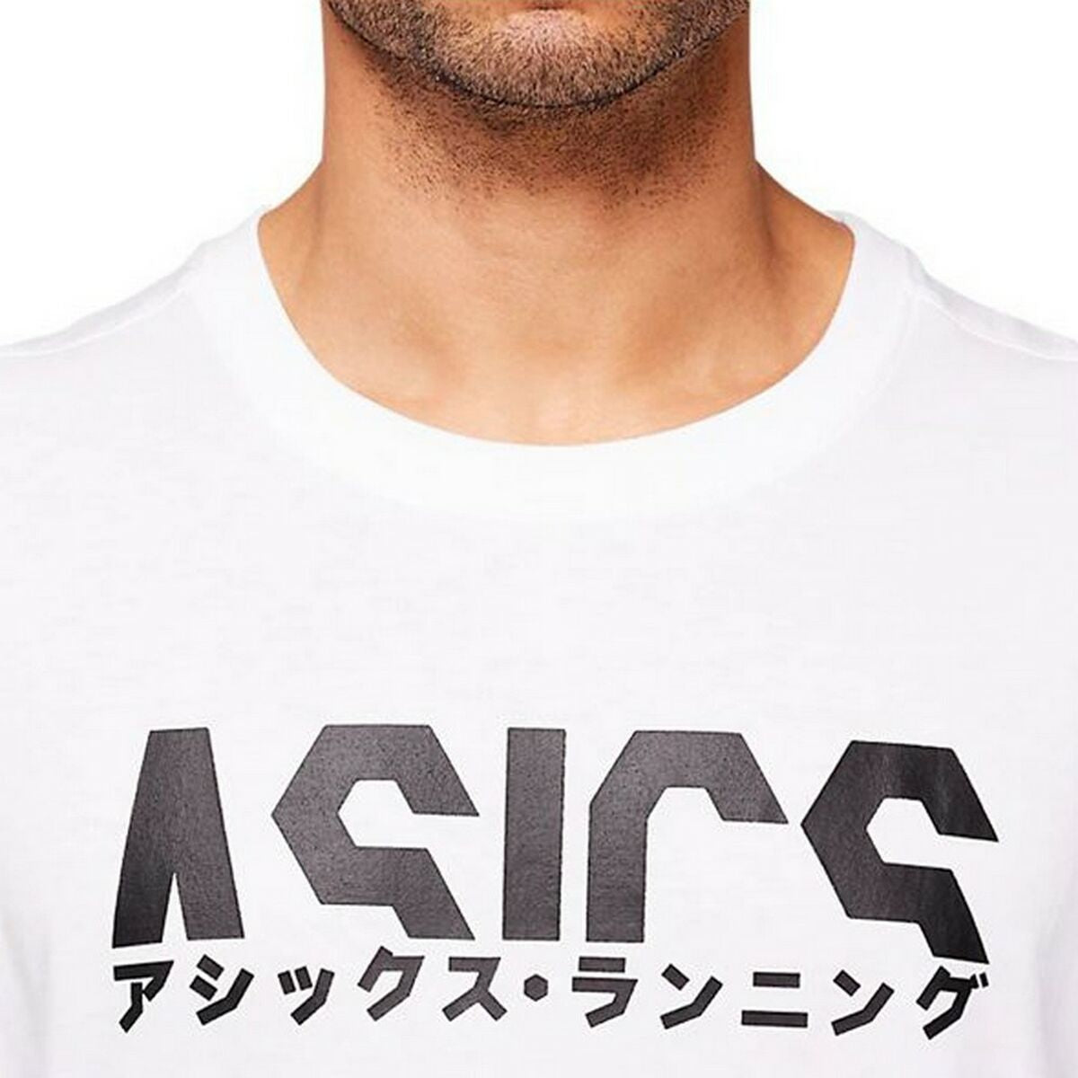 Maglia a Maniche Corte Uomo Asics Katakana Bianco