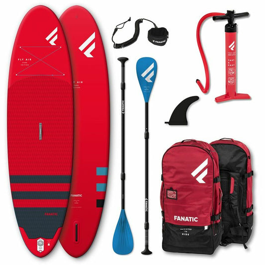 Tavola da Paddle Surf Gonfiabile con Accessori Fanatic Air Air/Pure Fanatic 9´8 Rosso