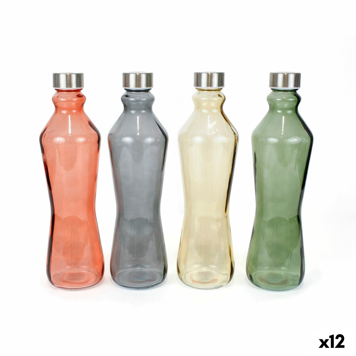 Bottiglia Anna Metallo Vetro 1 L (12 Unità)