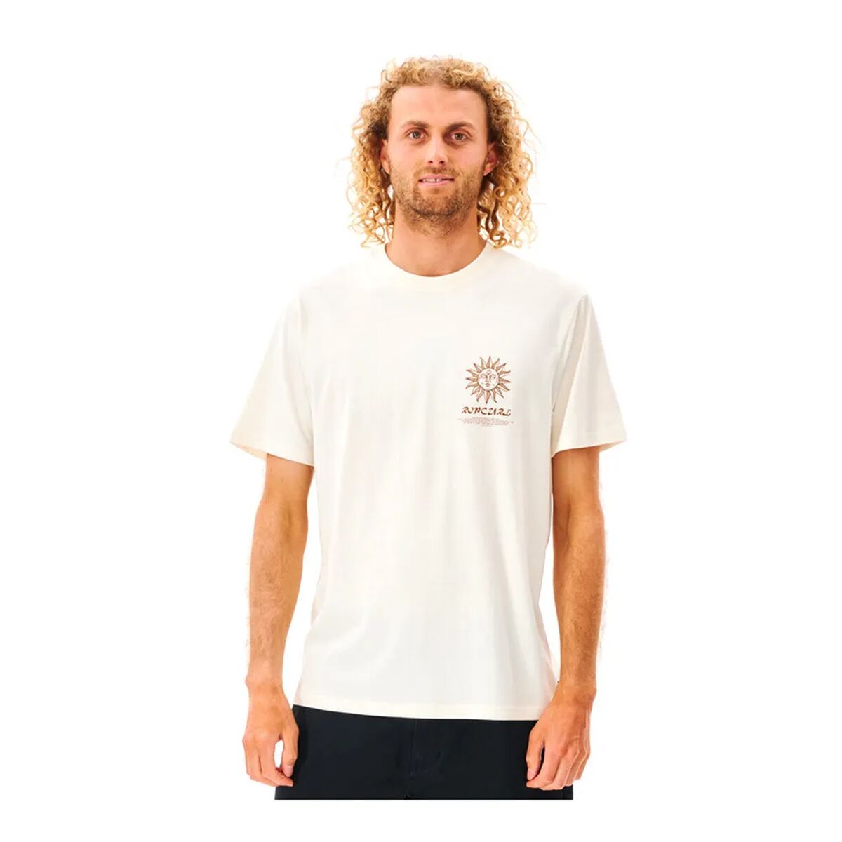 Maglia a Maniche Corte Uomo Rip Curl Bianco